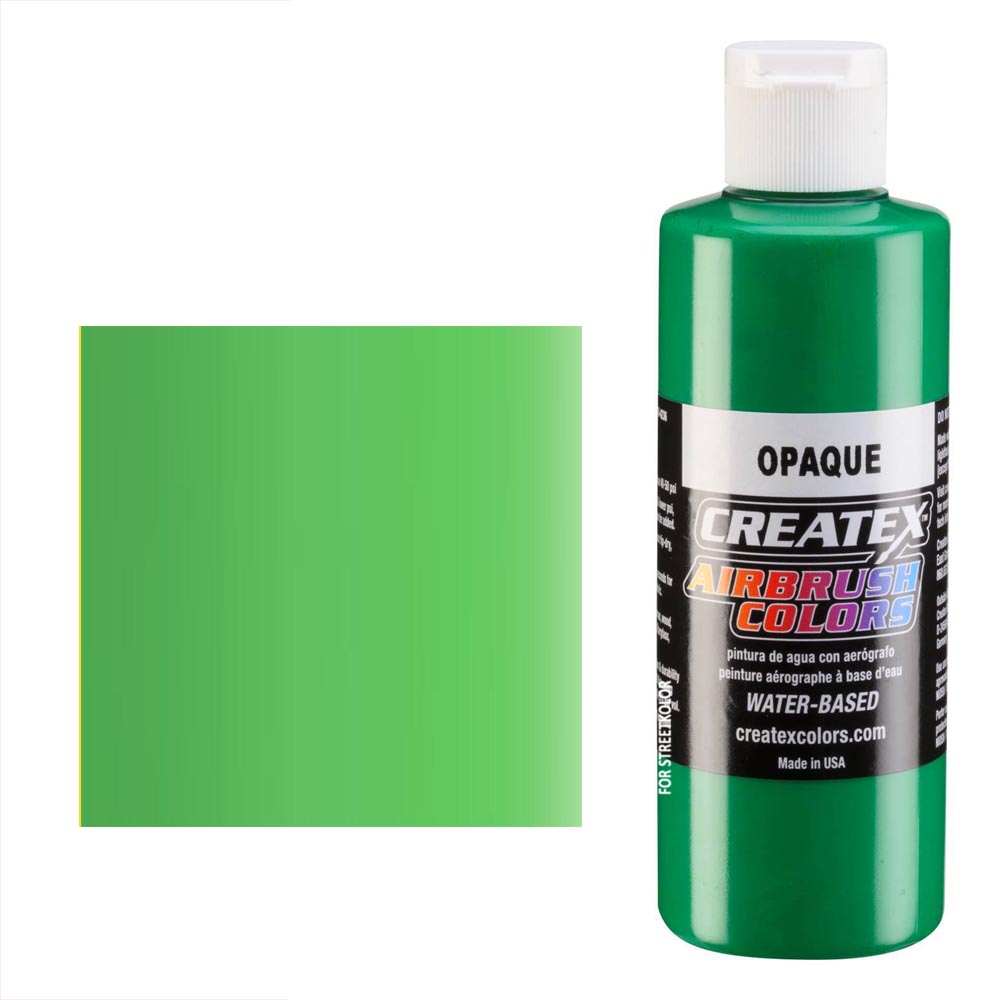 CreateX Zelená 5205 Svetlá Nepriehľadná 120ml airbrush farba