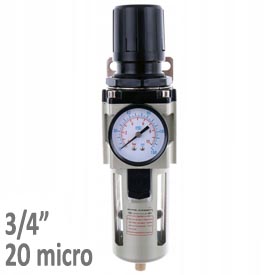 Regulátor tlaku s filtrom AW4000-06, vnútorný závit:3/4", filtrácia: 20 mikrónov