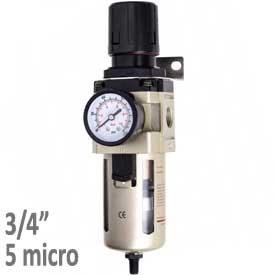 Regulátor tlaku s filtrom AW4000-06D, Závit:3/4", Autovypúšťací ventil, 5 mikro