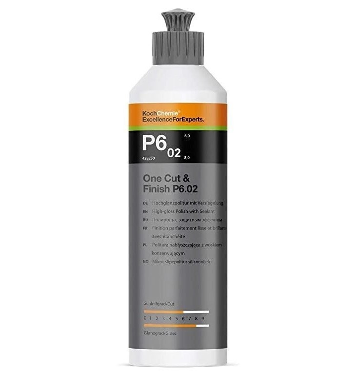 KochChemie P6.02 One Cut & Finish, Jednokroková leštiaca pasta, objem 250ml