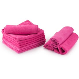 Chemical Guys 4212 uterák z mikrovlákna na čistenie a dekontamináciu laku - 36x38cm, ružová, 3 kusové balenie