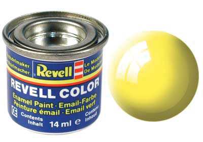 REVELL 12 žltá lesklá syntetická modelárska farba (RAL1018), 14ml