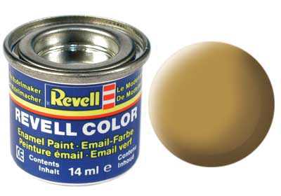 REVELL 16 piesková žltá matná syntetická modelárska farba (RAL1014), 14ml