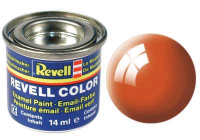 REVELL 30 oranžová lesklá syntetická modelárska farba (RAL2004), 14ml
