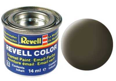 REVELL 40 Čierno zelená matná syntetická modelárska farba, 14ml