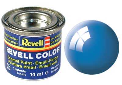 REVELL 50 Svetlá modrá lesklá syntetická modelárska farba (RAL5012), 14ml