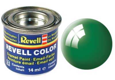 REVELL 61 Smaragdovo zelená lesklá syntetická modelárska farba (RAL6029), 14ml