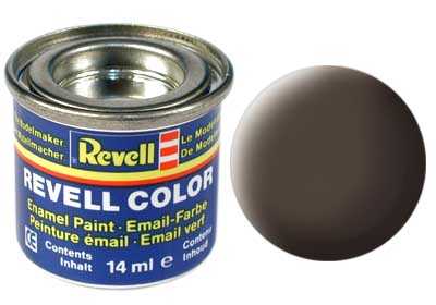 REVELL 84 Kožená hnedá matná syntetická modelárska farba (RAL8027), 14ml