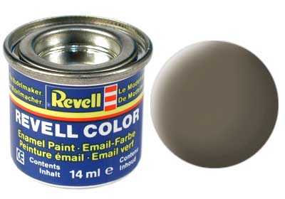 REVELL 86 Olivovo hnedá matná syntetická modelárska farba (RAL7008), 14ml