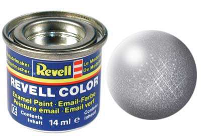 REVELL 91 Oceľová metalíza syntetická modelárska farba, 14ml