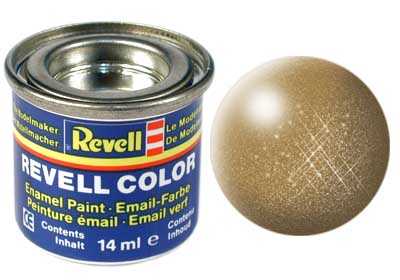 REVELL 92 Mosadzná metalíza syntetická modelárska farba, 14ml