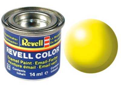 REVELL 312 Hodvábna svetlá žltá syntetická polomatná modelárska farba (RAL1026), 14ml