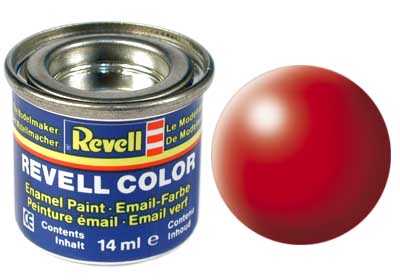 REVELL 332 Svetlo červená syntetická polomatná modelárska farba (RAL3024), 14ml