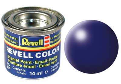 REVELL 350 Tmavo Modrá syntetická polomatná modelárska farba (RAL5013), 14ml
