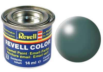 REVELL 364 Listová zelená syntetická polomatná modelárska farba (RAL6001), 14ml