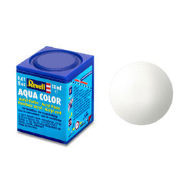REVELL AQUA 04 Biela Lesklá akrylová modelárska farba  (RAL9010), 18ml