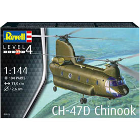 Revell CH-47D Chinook Model Set vrtuľník 03825 1:144, 104 dielov