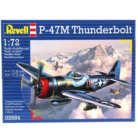 Revell P-47 M THUNDERBOLT Model Set lietadlo 1:72, 67 dielov