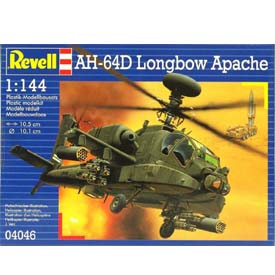 Revell AH-64D Longbow Apache Model Set vrtuľník 1:144, 79 dielov