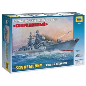 Zvezda Russian Destroyer Model Set lode - Torpédoborca 1:700, 144 dielov