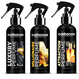 CARBONAX® set autoparfémov pre luxusne zmyselné auto, 3x 150ml