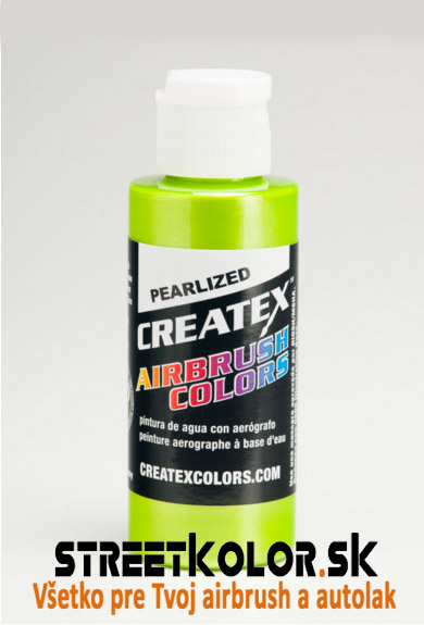 CreateX 5313 Limetkovo Zelená Perleťová airbrush farba 120 ml