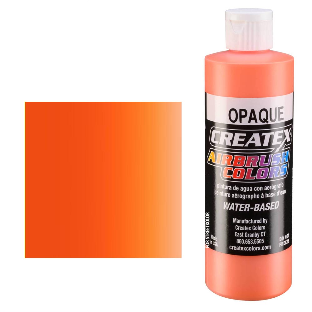 CreateX Oranžová 5208 Nepriehľadná 240ml airbrush farba