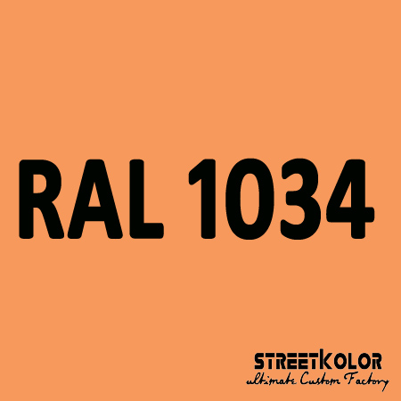RAL 1034 Pastelovo žltá farba nariedená, lakovateľná, 1 liter