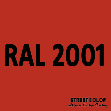 RAL 2001 Červenooranžová farba nariedená, lakovateľná, 1 liter