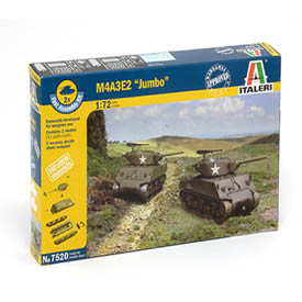 Italeri Sherman Jumbo M4A3E2, Dve modely tanku 1:72, ??? dielov
