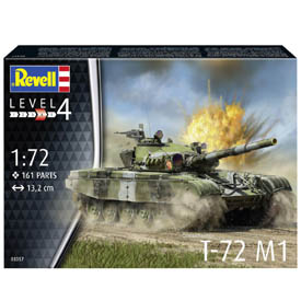 Revell T-72 M1 Model Set Tank 1:72, 161 dielov