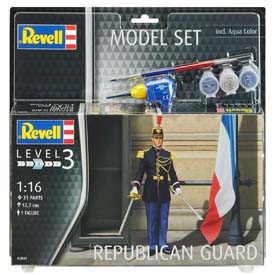 Revell Republican Guard Model Set figúrky 1:16, 31 dielov + farby + lepidlo + štetec