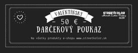 Valentínsky darčekový poukaz v hodnote 50 €
