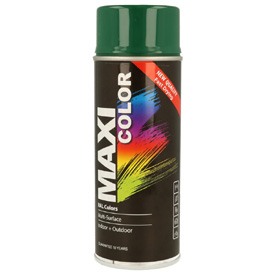 MaxiColor akrylová farba s finálnym lesklým lakom v spreji, RAL6005 Objem: 400ml