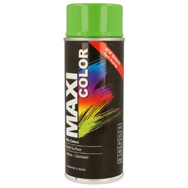 MaxiColor akrylová farba s finálnym lesklým lakom v spreji, RAL6018 Objem: 400ml