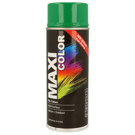 MaxiColor akrylová farba s finálnym lesklým lakom v spreji, RAL6029 Objem: 400ml