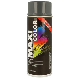 MaxiColor akrylová farba s finálnym lesklým lakom v spreji, RAL7011 Objem: 400ml