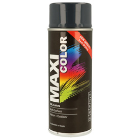 MaxiColor akrylová farba s finálnym lesklým lakom v spreji, RAL7016 Objem: 400ml