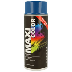 MaxiColor akrylová farba s finálnym lesklým lakom v spreji, RAL5012, Objem: 400ml