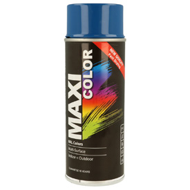 MaxiColor akrylová farba s finálnym lesklým lakom v spreji, RAL5010, Objem: 400ml