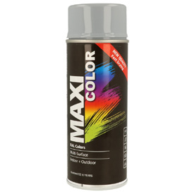 MaxiColor akrylová farba s finálnym lesklým lakom v spreji, RAL7001 Objem: 400ml