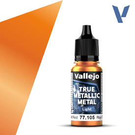 VALLEJO TRUE METALLIC 77.105 Oranžová metalická akrylová airbrush farba 18 ml