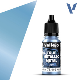 VALLEJO TRUE METALLIC 77.110 Modrá metalická akrylová airbrush farba 18 ml