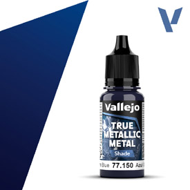 VALLEJO TRUE METALLIC 77.150 Modrá metalická akrylová airbrush farba 18 ml