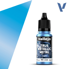 VALLEJO TRUE METALLIC 77.111 Modrá metalická akrylová airbrush farba 18 ml