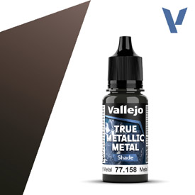 VALLEJO TRUE METALLIC 77.158 Hnedá metalická akrylová airbrush farba 18 ml