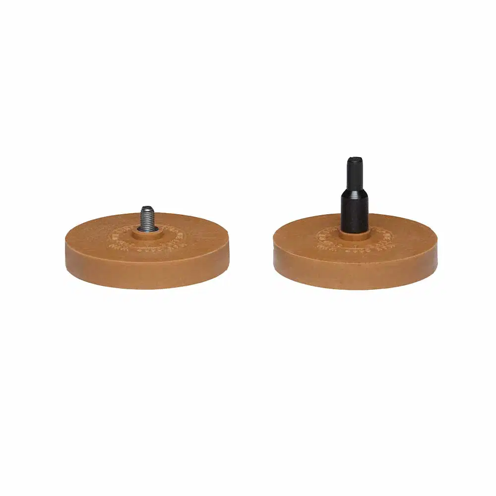 Gumený kotúč na odstraňovanie lepidla a samolepiek 90mm (2 ks + adaptér)