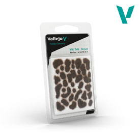 Modelárska tráva hnedá - trsy Vallejo SC411 Wild Tuft Brown 4mm (na podstavce a diorámy)