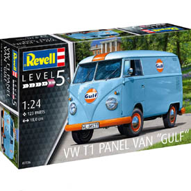 Revell VW T1 "Gulf" Van Model kit Auto 1:24, 123 dielov