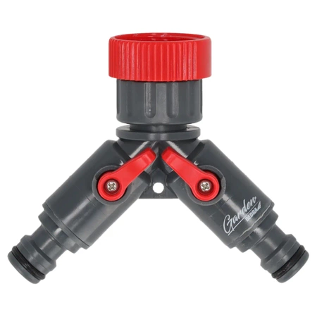 Záhradný dvojcestný rozdeľovač vody na kohútik GARDEN DEDRA 80N002L, 3/4" - 1"